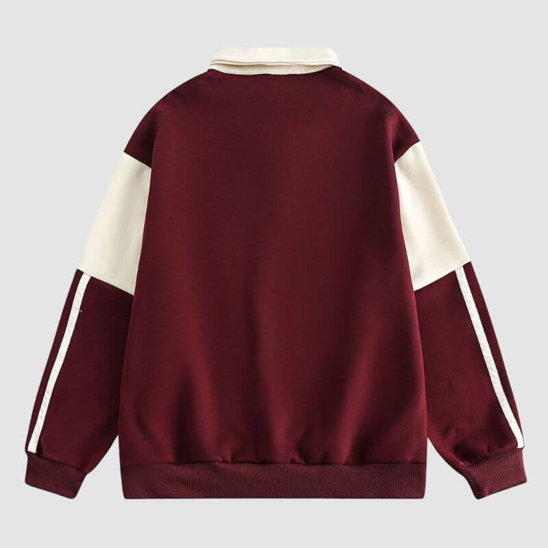 Style Core Aesthetics, New Style Trends Contrast Color Casual POLO Shirt