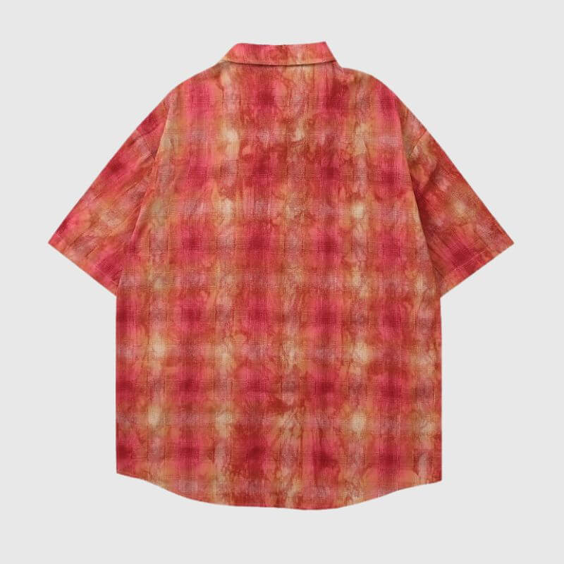 Style Core Aesthetics, New Style Trends Contrast Patchwork Plaid Shirts