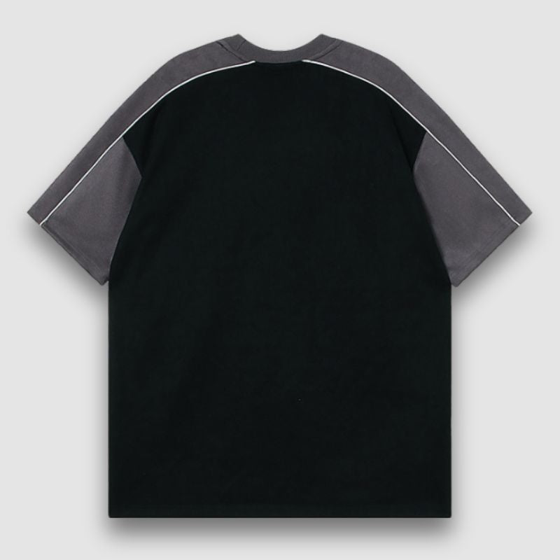 Style Core Aesthetics, New Style Trends Contrast Racing Style Tee