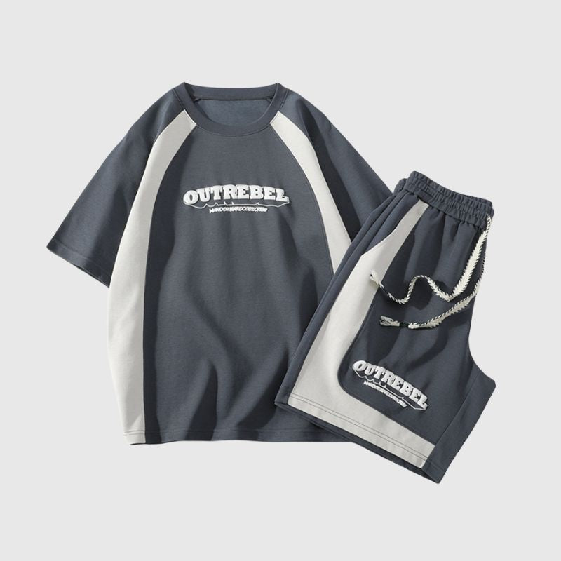 Style Core Aesthetics, New Style Trends Contrast Sport Tee Sets