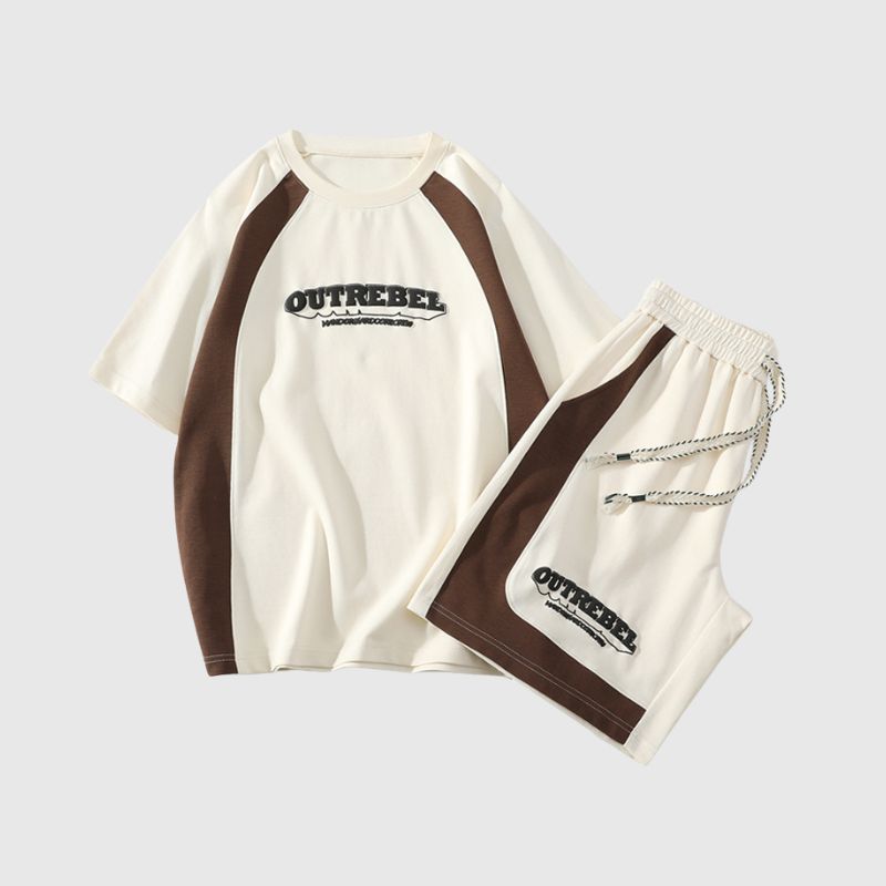 Style Core Aesthetics, New Style Trends Contrast Sport Tee Sets