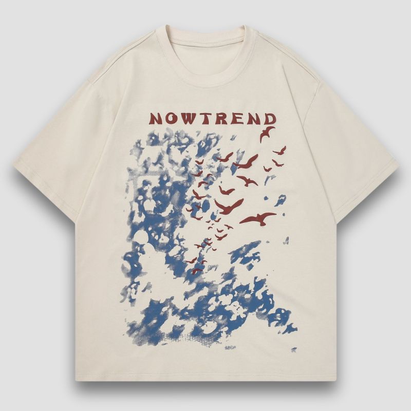 Style Core Aesthetics, New Style Trends Cotton Graffiti Print T-shirt