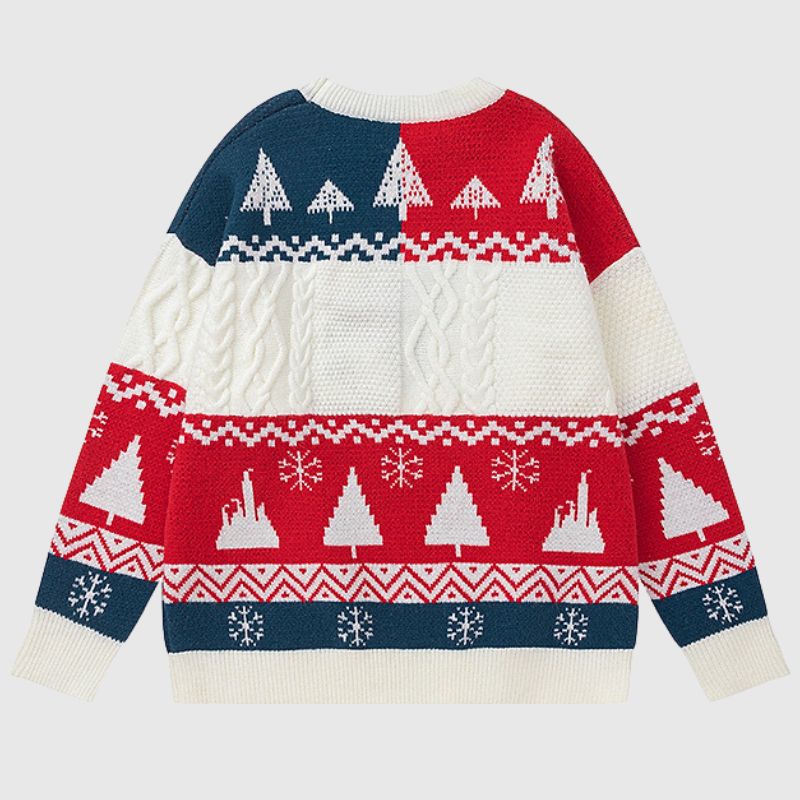 Style Core Aesthetics, New Style Trends Cute Santa Embroidered Pullover