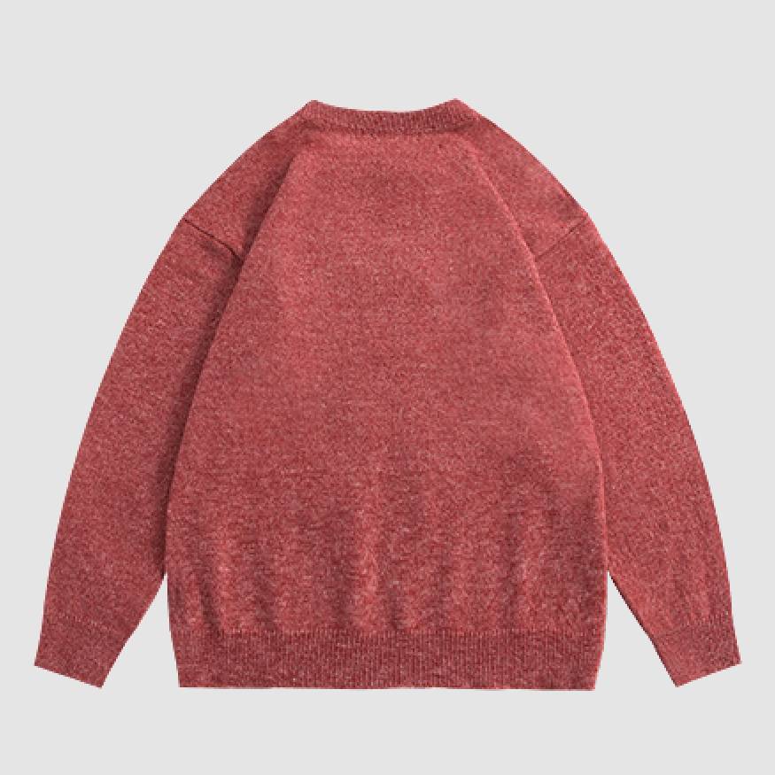 Style Core Aesthetics, New Style Trends Dancing Goat Pattern Sweater