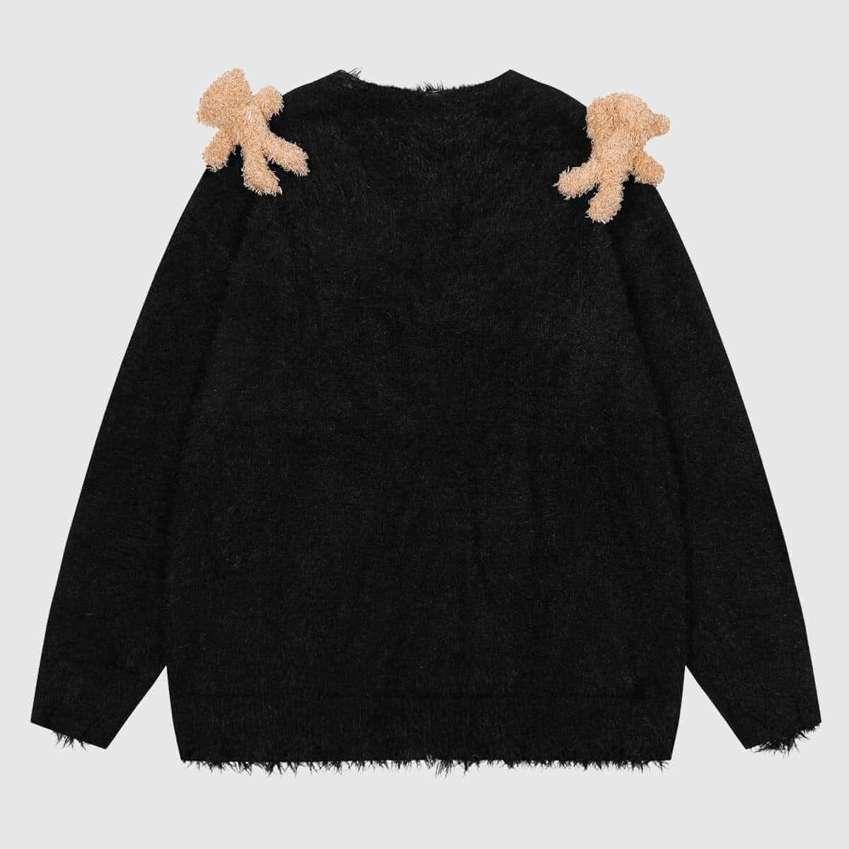Style Core Aesthetics, New Style Trends Detachable Bear Knit Sweater