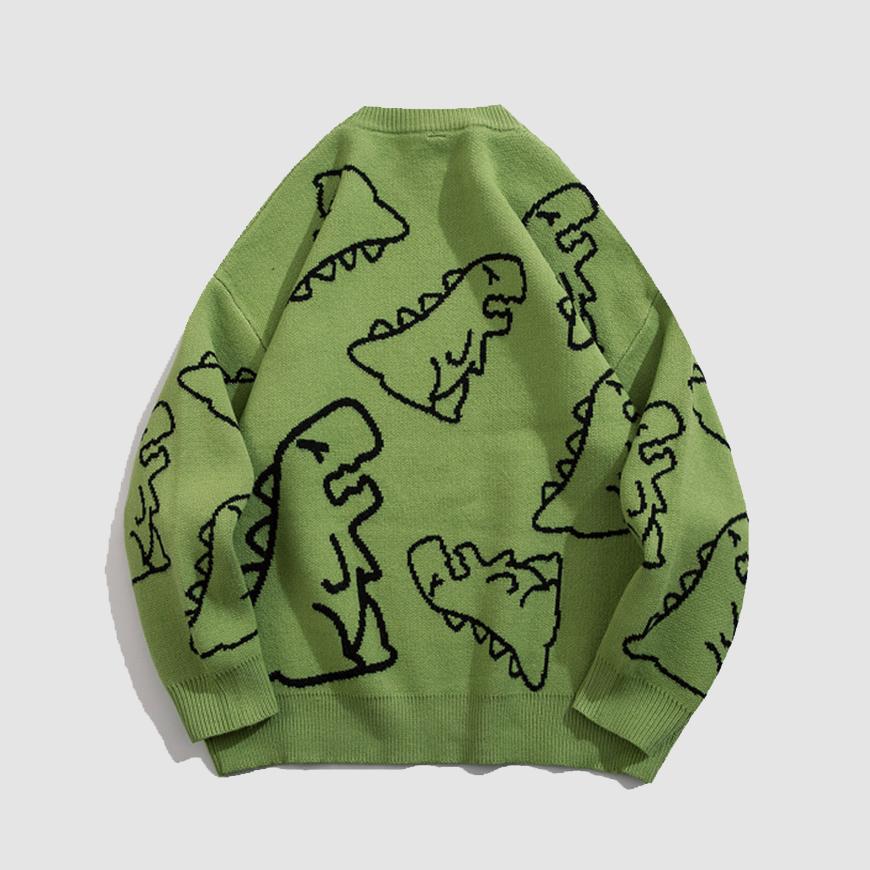 Style Core Aesthetics, New Style Trends Dinosaur Knitted Sweater