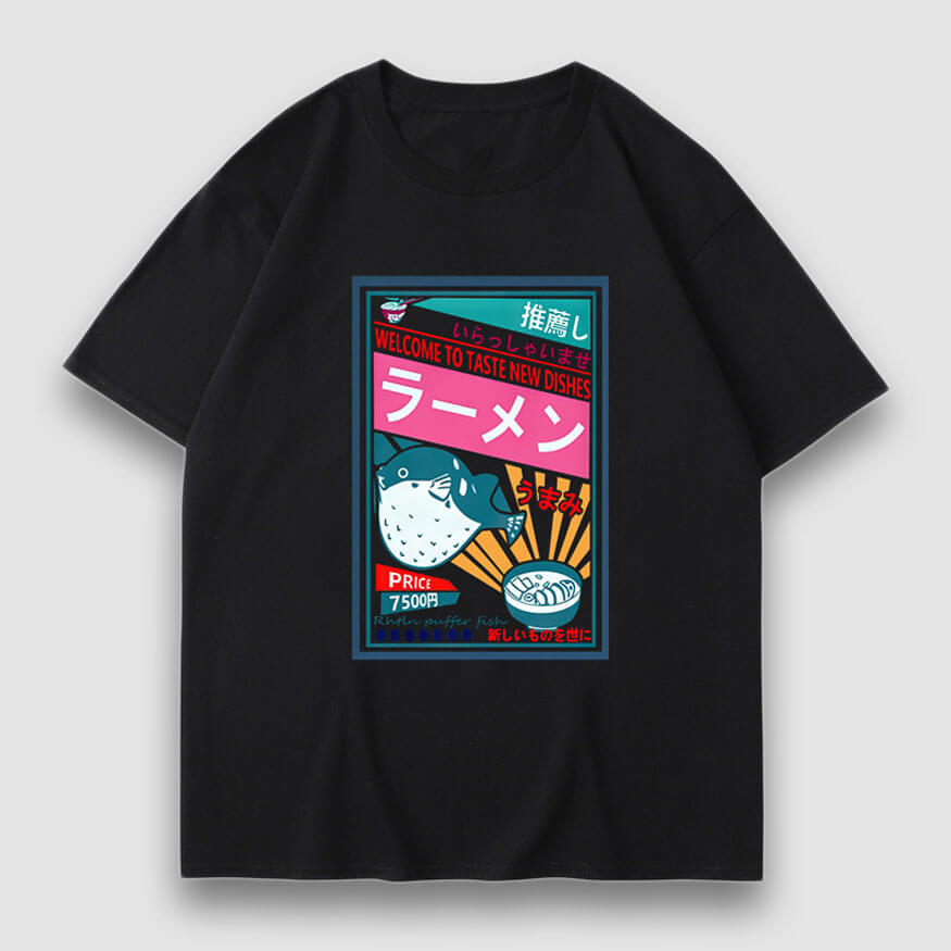 Style Core Aesthetics, New Style Trends Dishes Poster Cartoon Print Tee