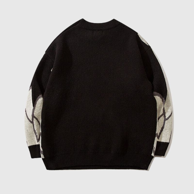 Style Core Aesthetics, New Style Trends Dragon-Themed Oversized Sweater