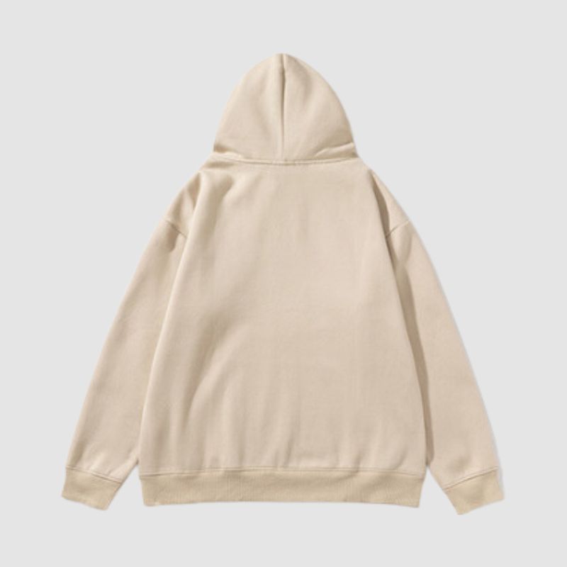 Style Core Aesthetics, New Style Trends Embroidered Alphabet Loose Hoodie