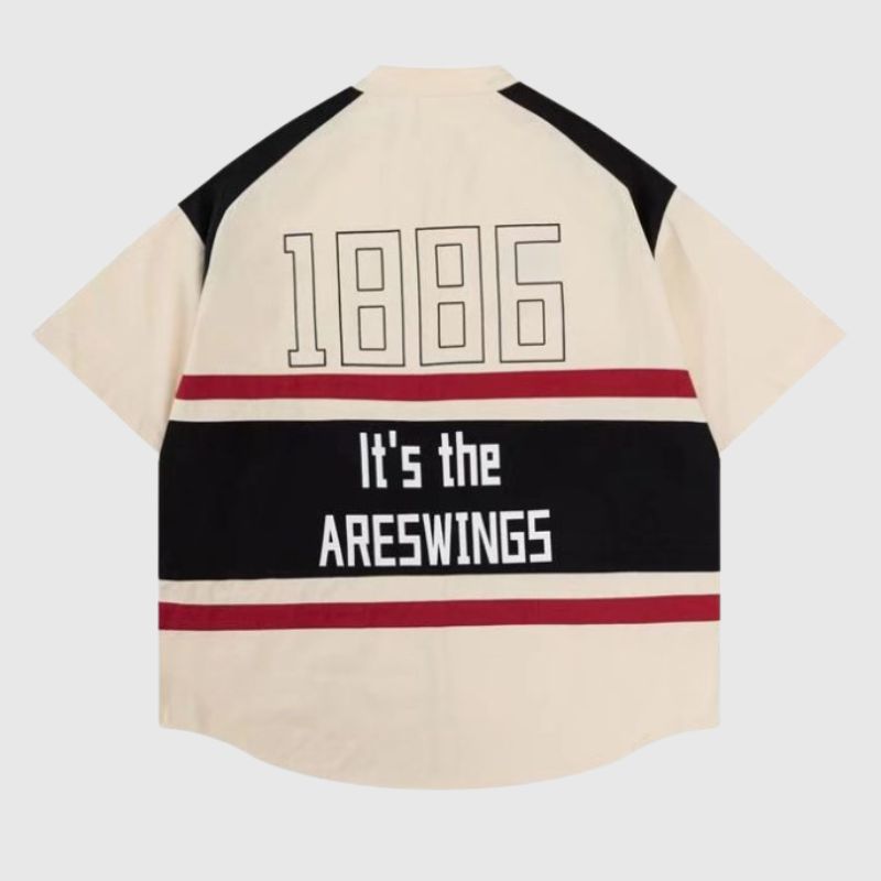 Style Core Aesthetics, New Style Trends Embroidered Biker Shirt