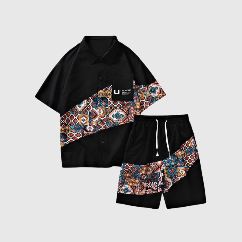 Style Core Aesthetics, New Style Trends Ethnic Style Shirt Set