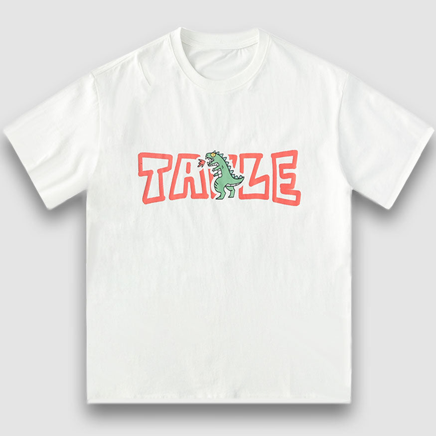 Style Core Aesthetics, New Style Trends Fire Breathing Dinosaur Print Tee