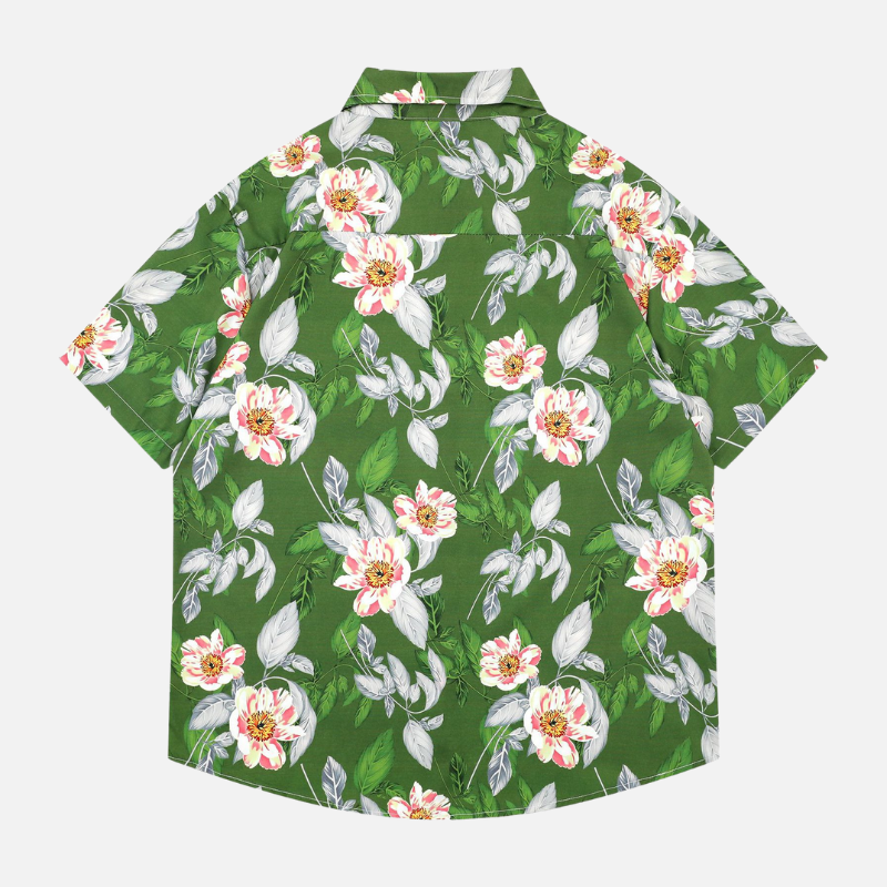 Style Core Aesthetics, New Style Trends Floral Print Hawaiian Shirt