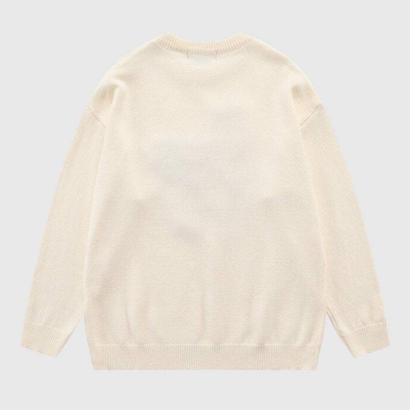 Style Core Aesthetics, New Style Trends Flower Pattern Embroidered Pullover