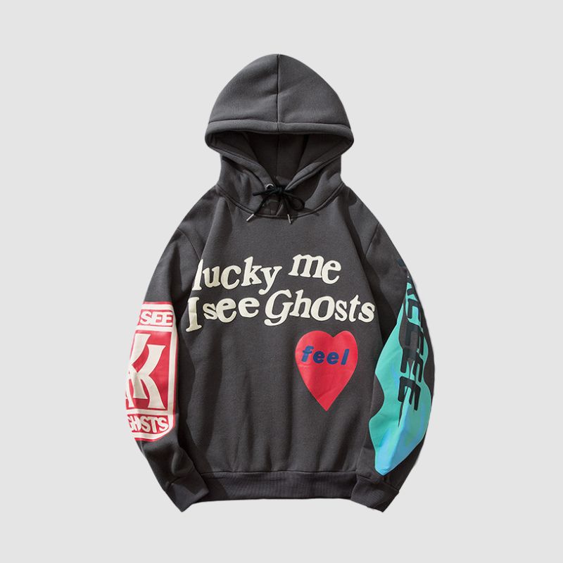 Style Core Aesthetics, New Style Trends Foamy Love Letter Graffiti Hoodie