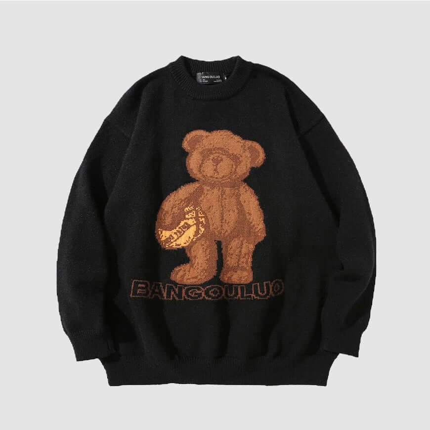 Style Core Aesthetics, New Style Trends Football Bear Sweater