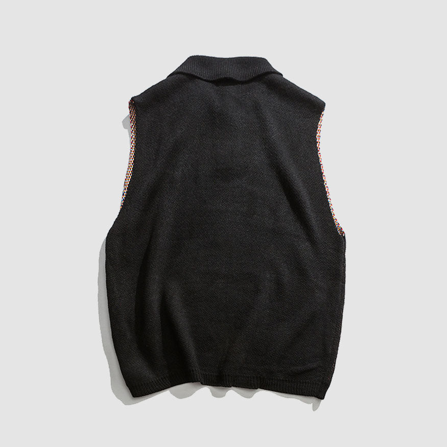 Style Core Aesthetics, New Style Trends Funny Graphic Pattern Vest Sweater