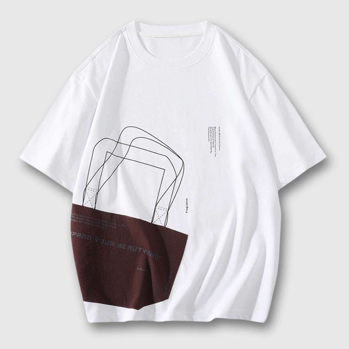 Style Core Aesthetics, New Style Trends Geometric Patchwork Tee