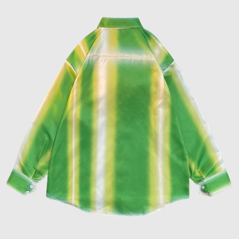 Style Core Aesthetics, New Style Trends Gradient Stripe Shirts