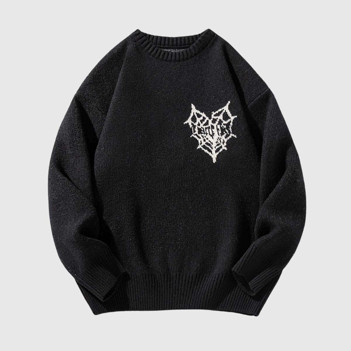 Style Core Aesthetics, New Style Trends Graphic Embroidered  Sweater
