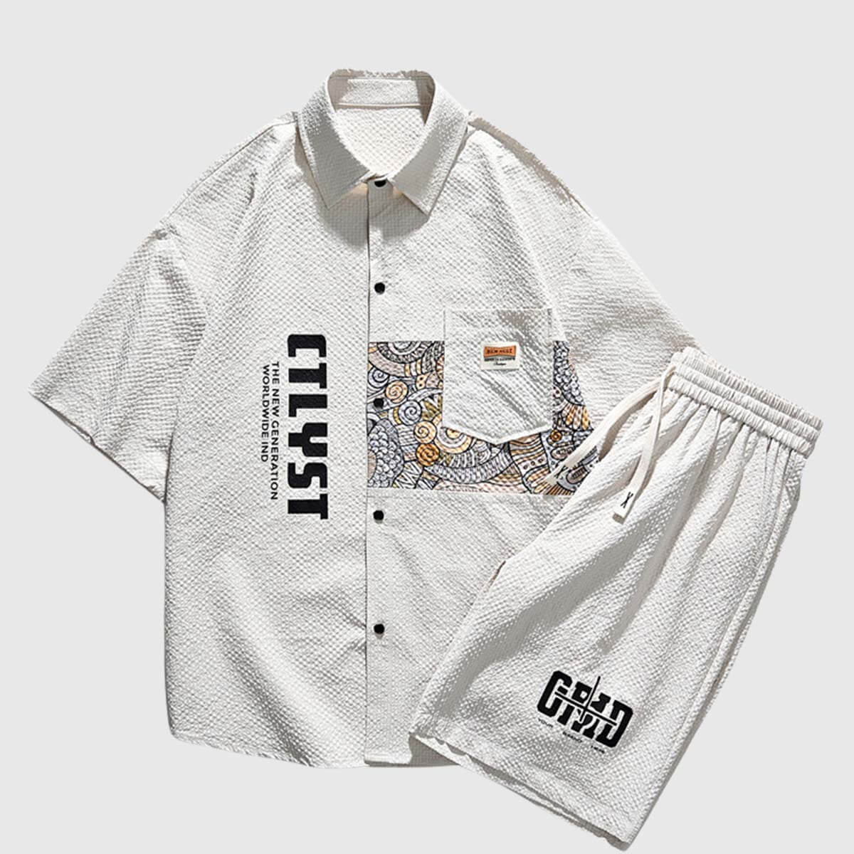 Style Core Aesthetics, New Style Trends Graphic Urban Leisure Set