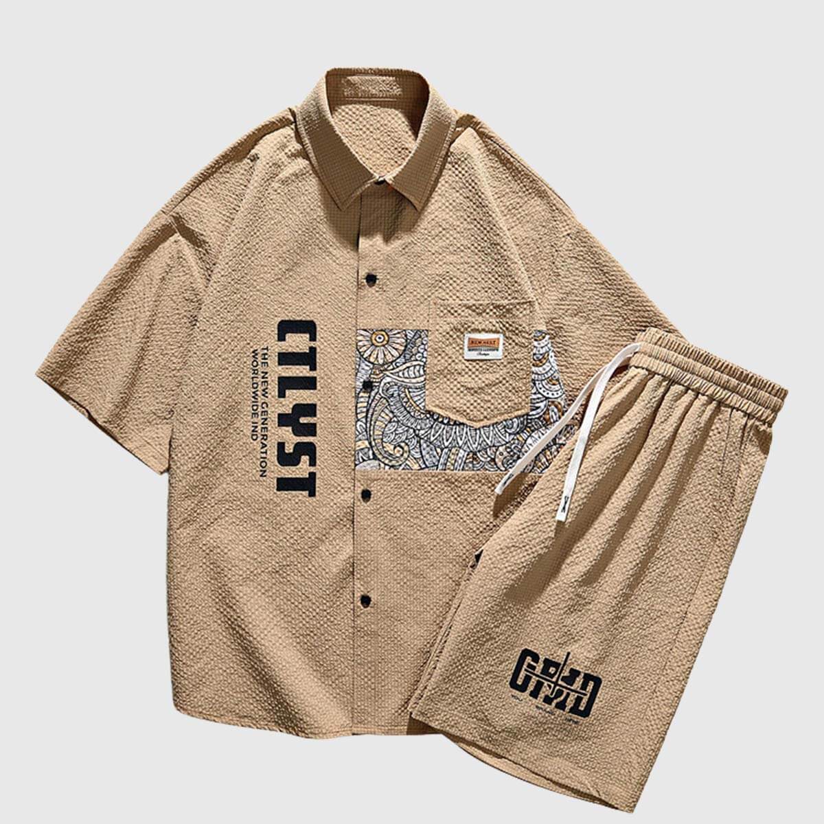 Style Core Aesthetics, New Style Trends Graphic Urban Leisure Set