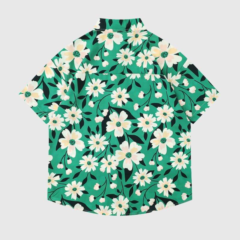 Style Core Aesthetics, New Style Trends Green Floral Shirts