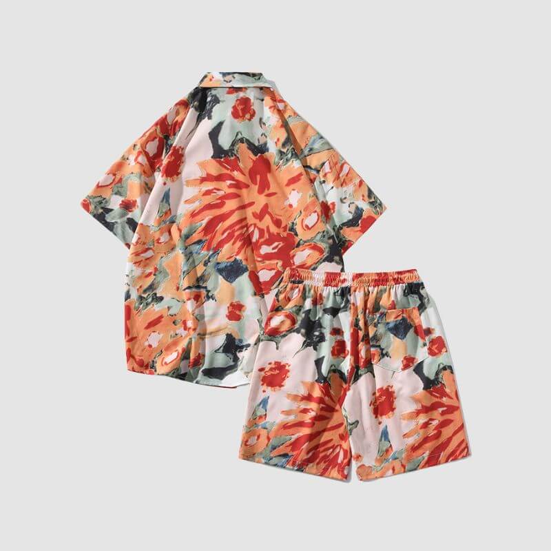 Style Core Aesthetics, New Style Trends Hawaiian Graffiti Print Set