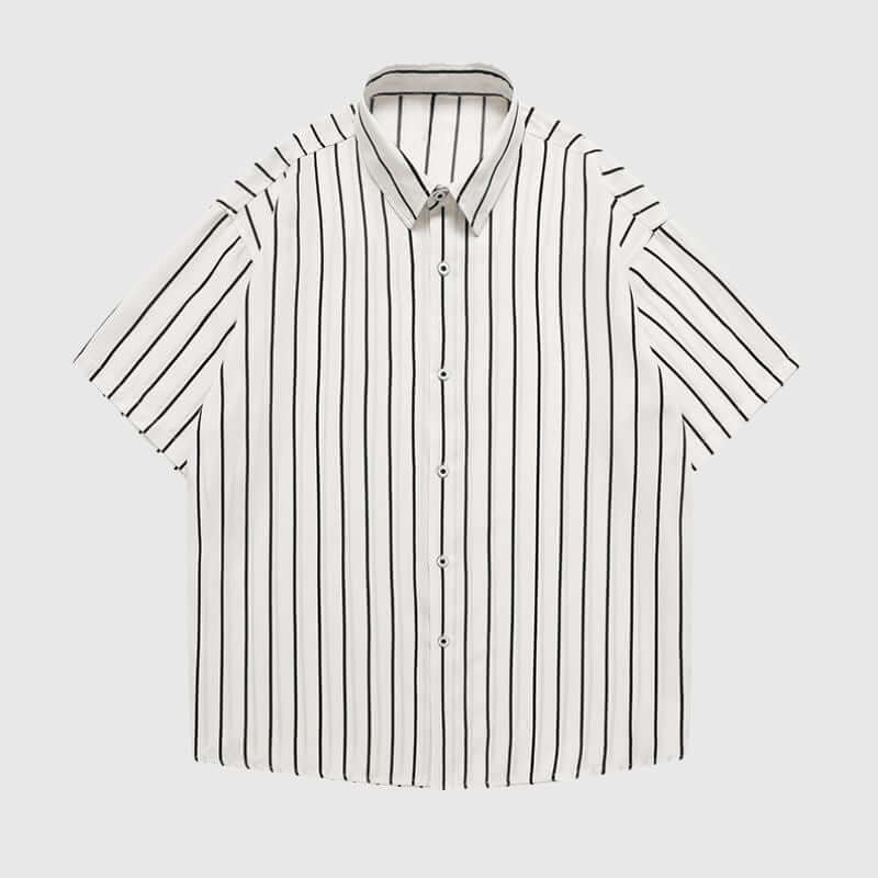 Style Core Aesthetics, New Style Trends Hawaiian Striped Shirt