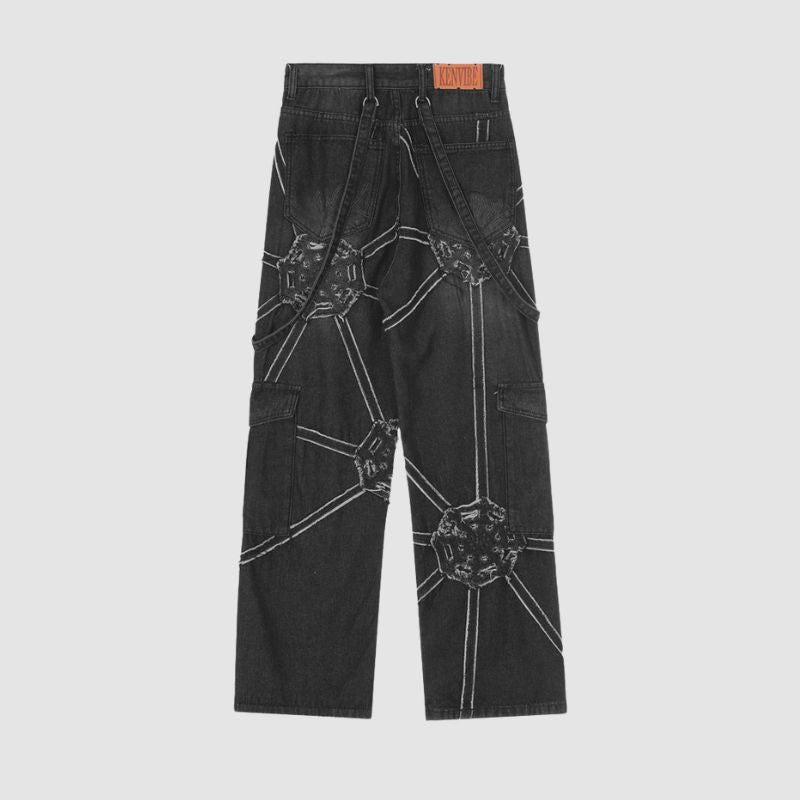 Style Core Aesthetics, New Style Trends Heavy Weight Spiderweb Jeans