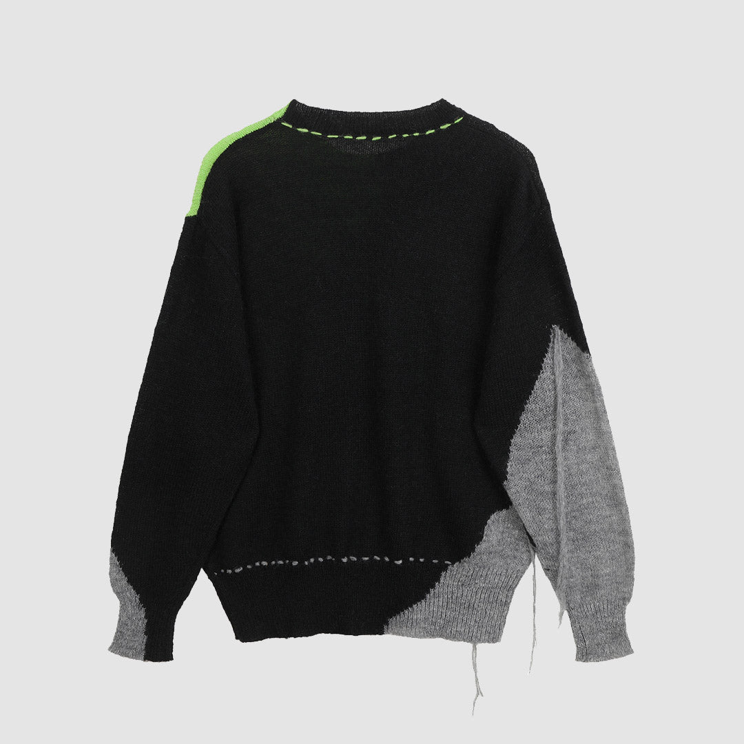 Style Core Aesthetics, New Style Trends Hole Splicing Design Sweater