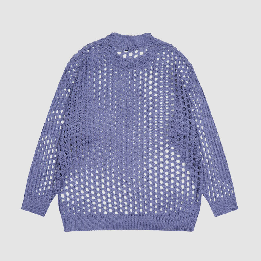 Style Core Aesthetics, New Style Trends Hollow Out Knit Sweater