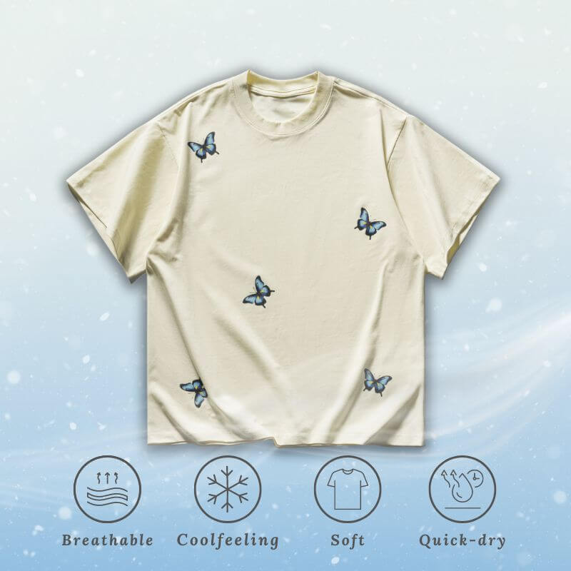 Style Core Aesthetics, New Style Trends Ice Silk Butterfly Tee