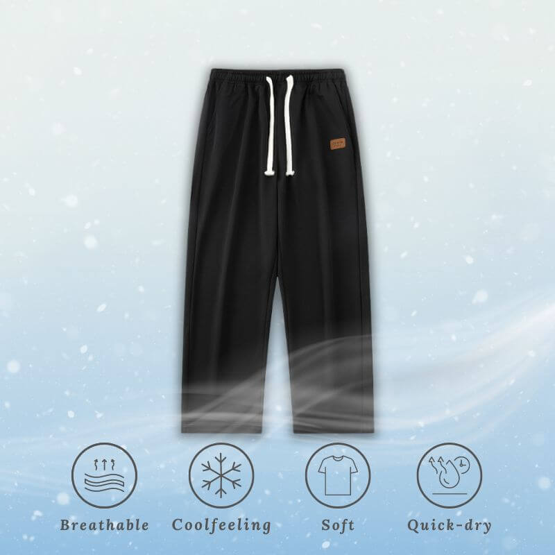 Style Core Aesthetics, New Style Trends Ice Silk Solid Pants