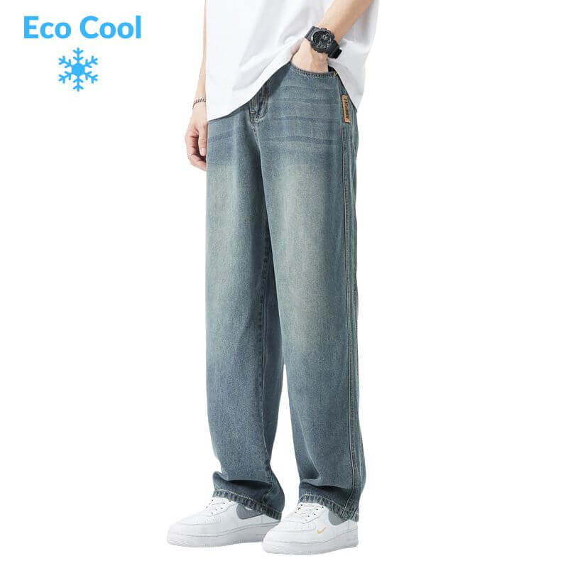Style Core Aesthetics, New Style Trends Ice Silk Straight Jeans