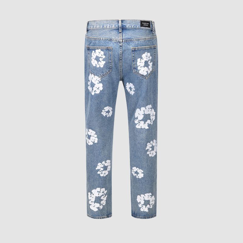 Style Core Aesthetics, New Style Trends Kapok Pattern Printed Jeans