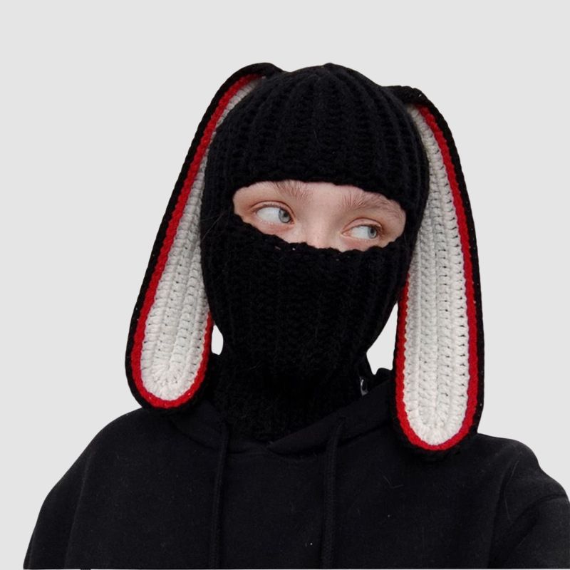 Style Core Aesthetics, New Style Trends Knitted Bunny Ears Design Beanie