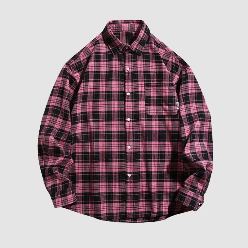 Style Core Aesthetics, New Style Trends Letter Printed Plaid Shirts
