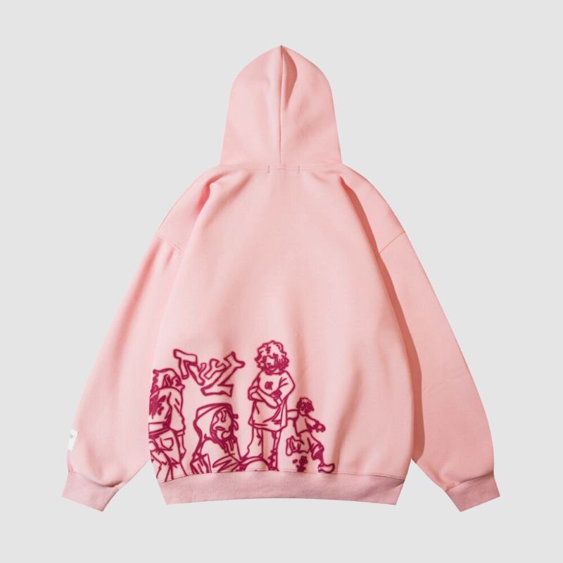 Style Core Aesthetics, New Style Trends Line Person Graphic Hoodies