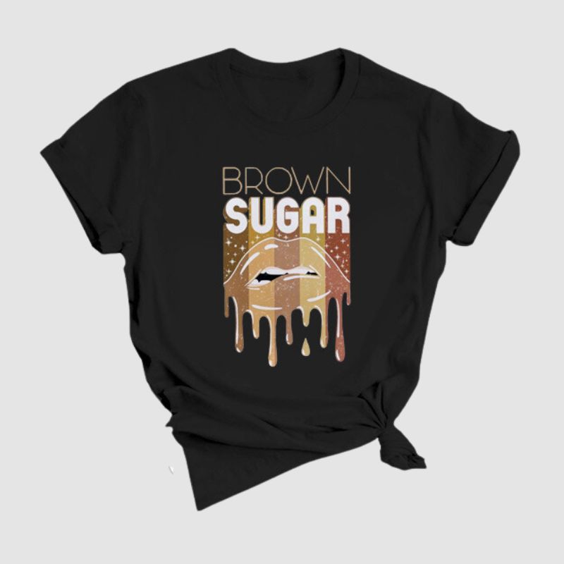 Style Core Aesthetics, New Style Trends Lip Pattern Printed Tee