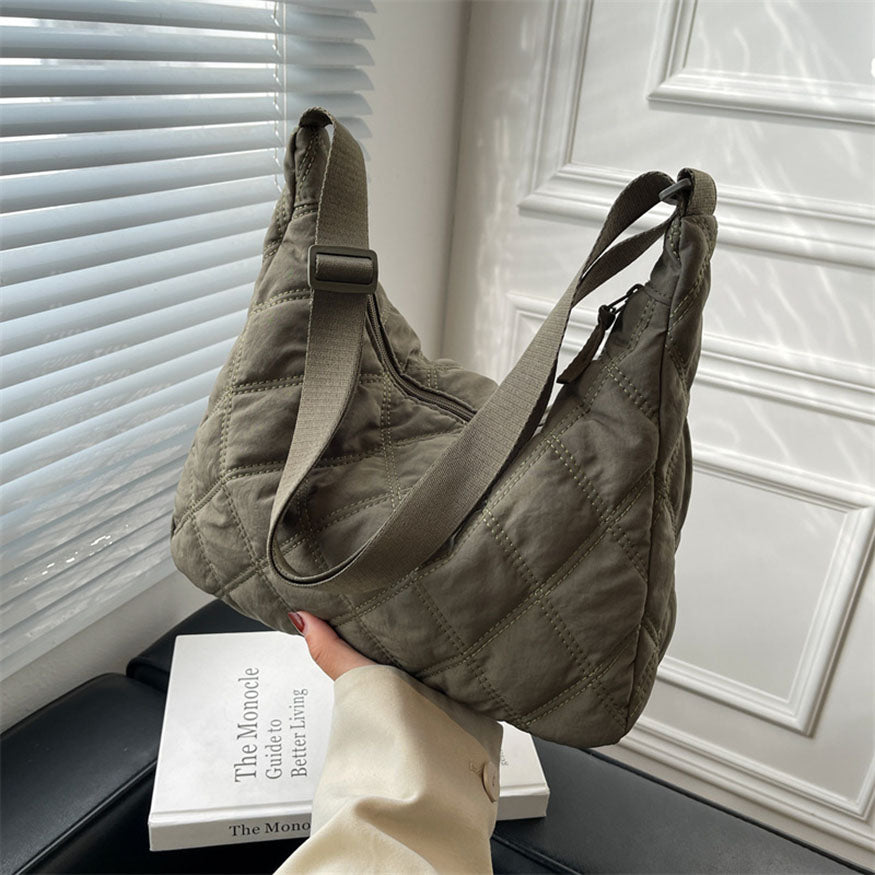 Style Core Aesthetics, New Style Trends Lozenge Pattern Crossbody Bag