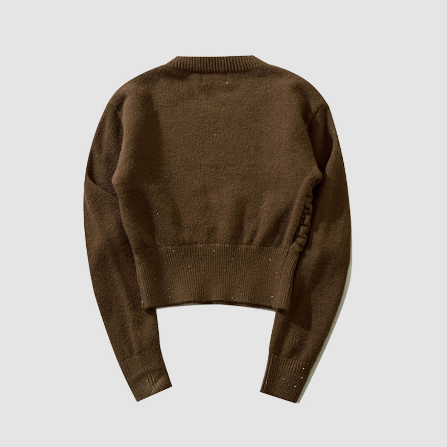 Style Core Aesthetics, New Style Trends Mini Sequin Cropped Sweater