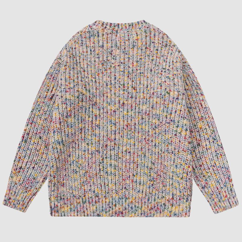 Style Core Aesthetics, New Style Trends Mosaic Chunky Knit Sweater