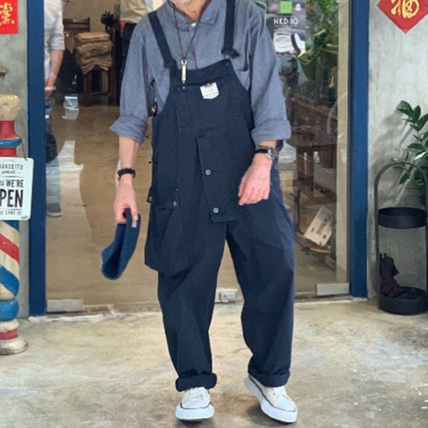 Style Core Aesthetics, New Style Trends Multi-Pocket Bib Overalls