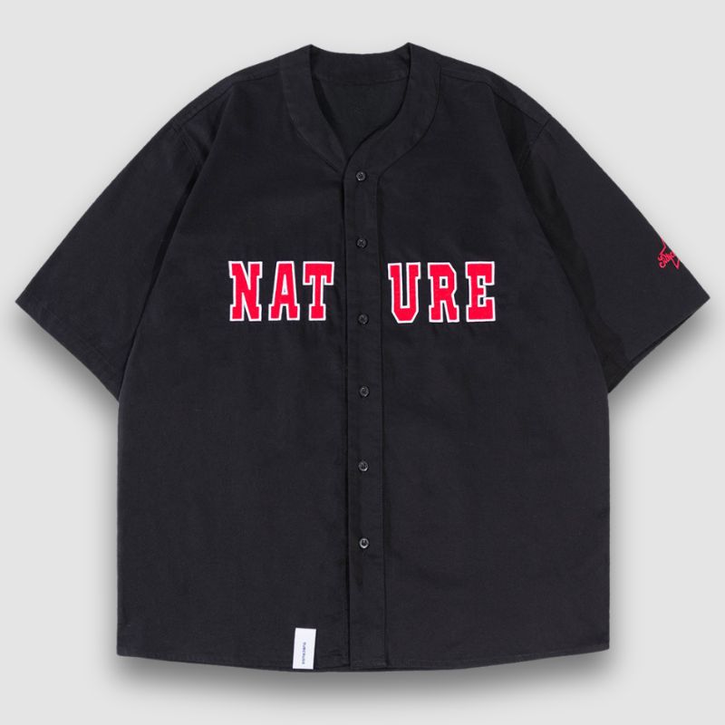 Style Core Aesthetics, New Style Trends Nature Solid Baseball Shirts
