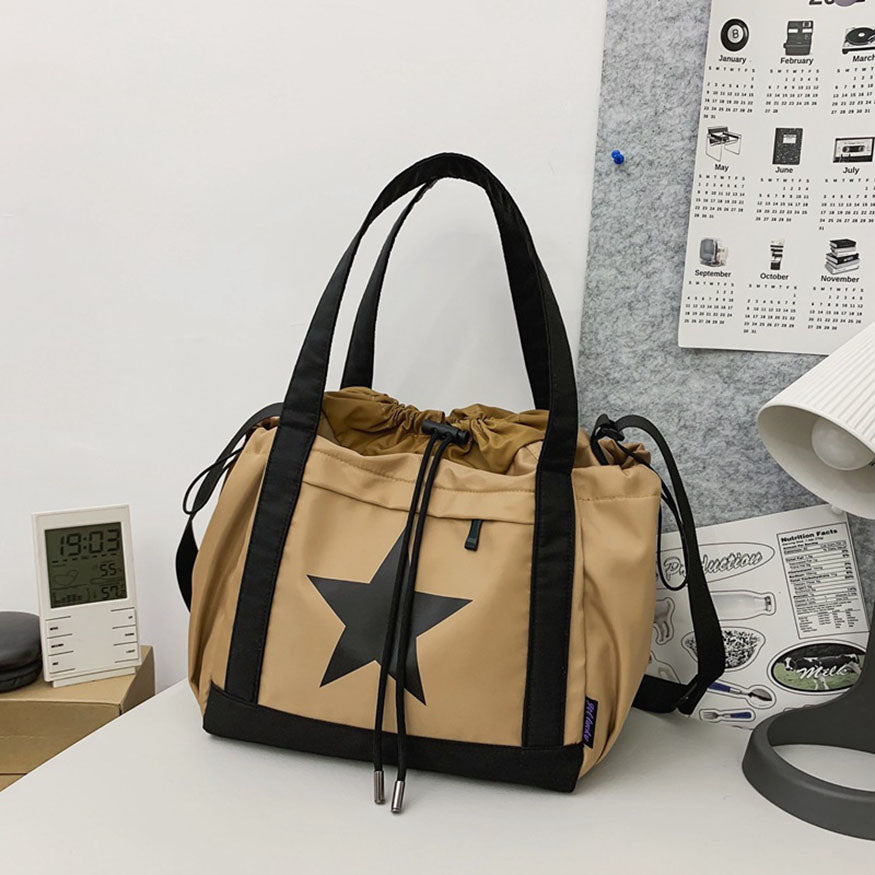 Style Core Aesthetics, New Style Trends Oluolin College Style Star Printed Bag