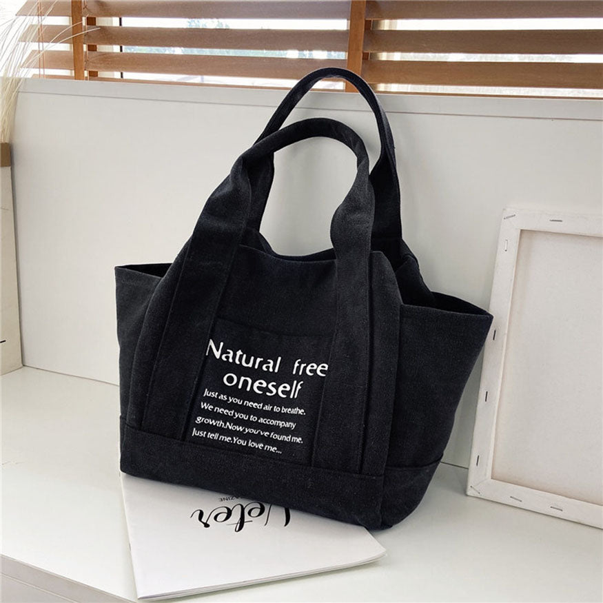 Style Core Aesthetics, New Style Trends Oluolin Letter Printed Canvas Bags