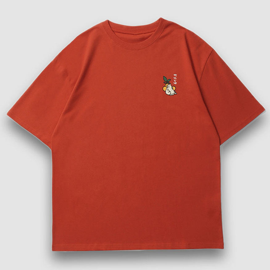 Style Core Aesthetics, New Style Trends Orange Juice Print Tee