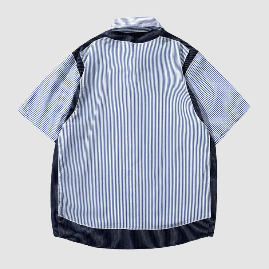 Style Core Aesthetics, New Style Trends Oversized Patchwork Stripe Shirts