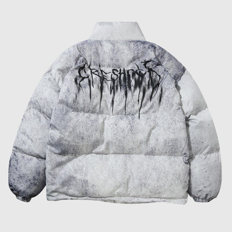 Style Core Aesthetics, New Style Trends Oversized Thorn-Embossed Insulated Puffer